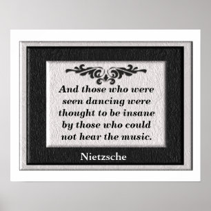 Not hearing the music poster