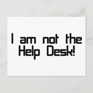 Not Help Desk Postkarte