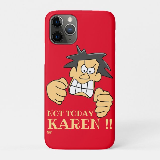 "NOT HEUTE KAREN" lustig wütender Mann Case-Mate iPhone Hülle (Rückseite)