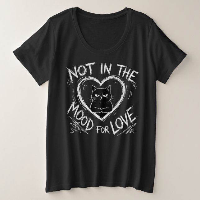 Not In The Mood For Love Grumpy Cat Sarcastic (Design devant)
