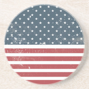 Not leidende amerikanische Flagge Getränkeuntersetzer
