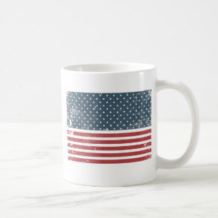 Not leidende amerikanische Flagge Kaffeetasse