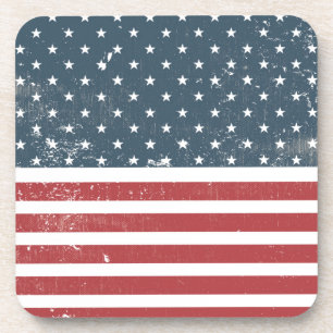 Not leidende amerikanische Flagge Untersetzer