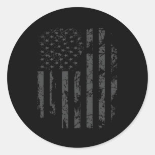 Not leidende Flagge der USA Militär Runder Aufkleber