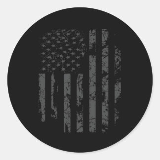 Not leidende Flagge der USA Militär Runder Aufkleber