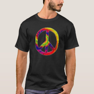 Not leidende Gefärbte Krawatte Friedenszeichen Hip T-Shirt