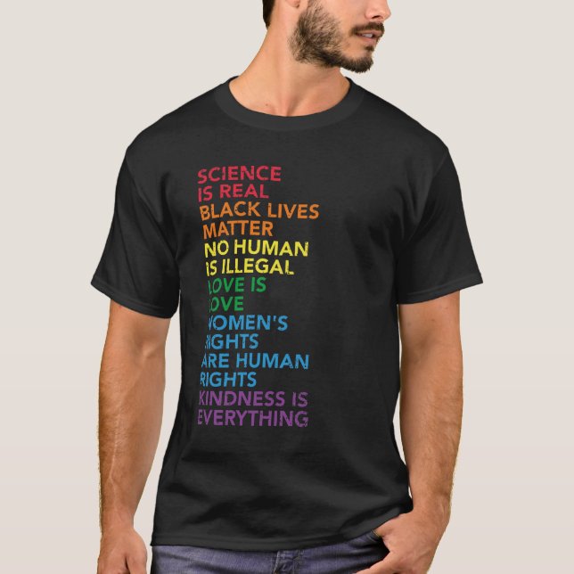 Not leidende Wissenschaft ist echte schwarze Leben T-Shirt (Vorderseite)