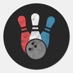 Not leidender Bowling für Männer Bowling Buttone u Runder Aufkleber