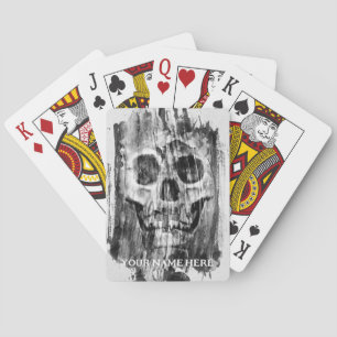 Not leidender Schädel Spielkarten