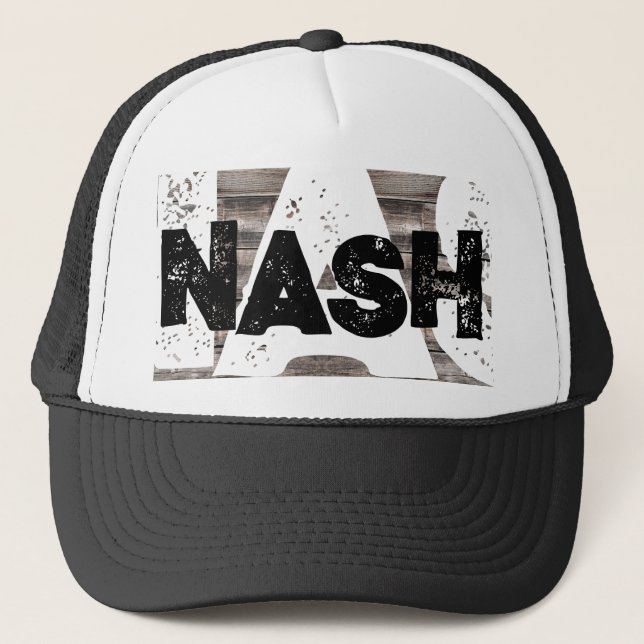 Not leidendes Grunge NASHVILLE | Trucker Ha Truckerkappe (Vorderseite)