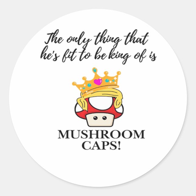 Not To Be King Classic Runder Aufkleber (Vorderseite)