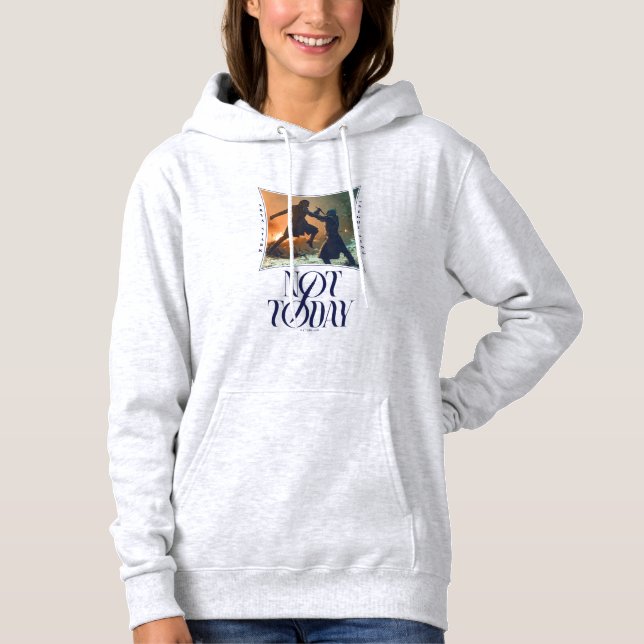 "Not Today" Arya Stark Vs. Der Nachtkönig Hoodie (Vorderseite)