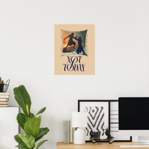 "Not Today" Arya Stark Vs. Der Nachtkönig Poster