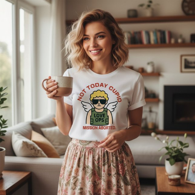 Not Today Cupid - Valentine  T-Shirt (Von Creator hochgeladen)