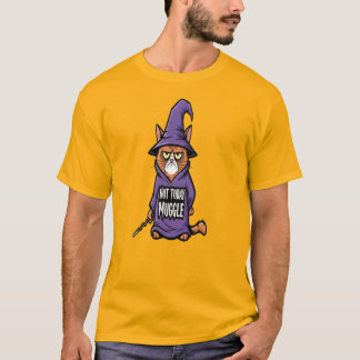 Not Today Muggle Cat T-Shirt - Funny Wizard Cat  