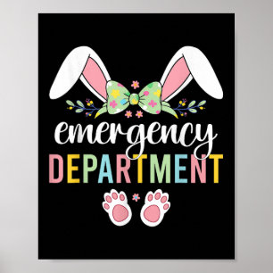 Notabteilung Bunny Emergency Room Krankenversicher Poster