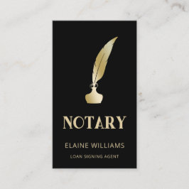 Notar-Agent für Black Gold QR-Darlehen Visitenkarte