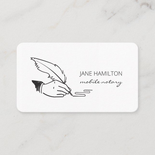 Notar-Agent für das Gehäuse Visitenkarte (Vorderseite)