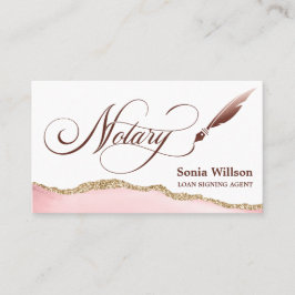 Notar-Agent Signierung moderner QR-Code Visitenkarte