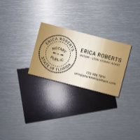 Notar Briefmarke Loan Signing Agent Modernes Gold