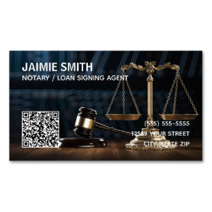 Notar Custom QR Magnetische Visitenkarte