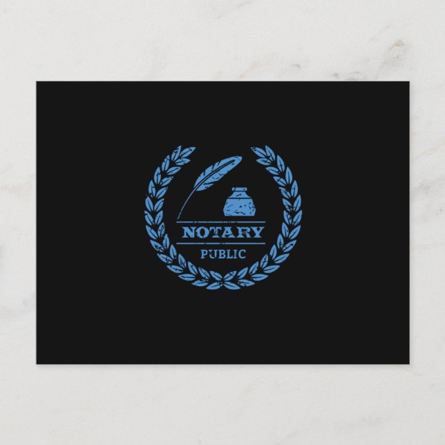 Notar-Geschenk des Staatsanwalts Postkarte (Vorderseite)
