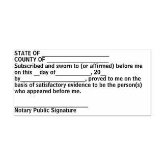 Notar Jurat-Briefmarke Permastempel