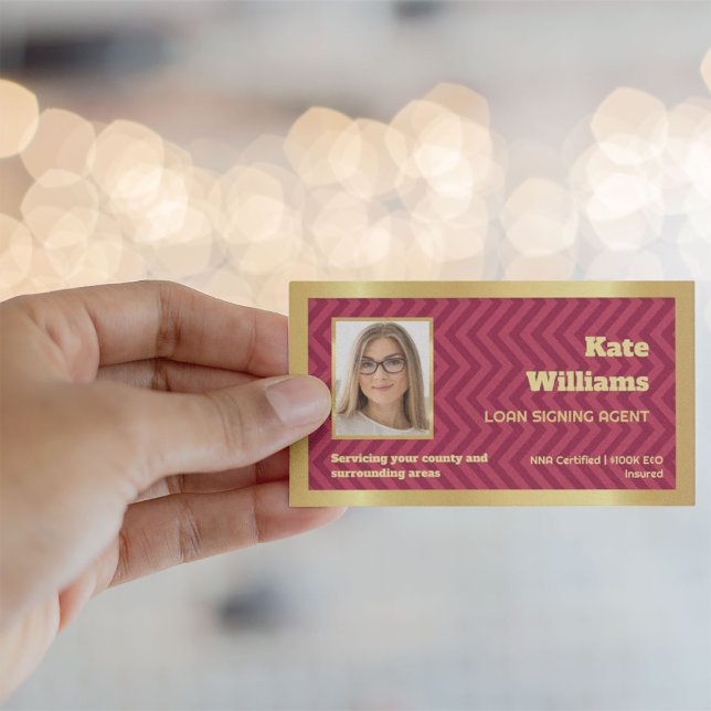 Notar-Kreditunterschrift Visitenkarte (Notary Card)