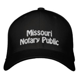 Notar Missouri Public bestickte Baseball Cap Bestickte Baseballkappe