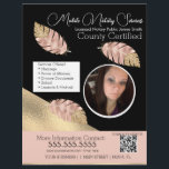 Notar Mobile Services Foto Pink Black QR FLYER<br><div class="desc">Moderne Flyer für Notare im öffentlichen Dienst Imitate Foil Glitzer</div>
