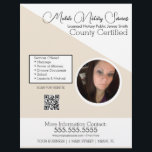 Notar Mobile Services Foto QR FLYER E<br><div class="desc">Moderne Flyer für Notare im öffentlichen Dienst</div>