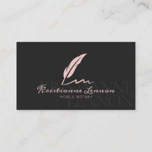 Notar öffentlich - Agent für Kreditvergabe - Sleek Visitenkarte