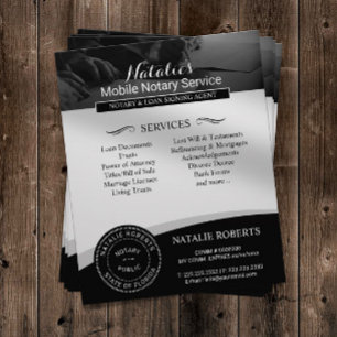 Notar Öffentlich Bevollmächtigter Kreditunterzeich Flyer