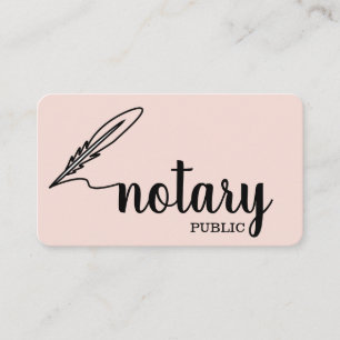 Notar Öffentlich Elegantes Skript Plain Visitenkarte