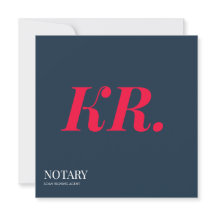 Notar Öffentlich Unterzeichnungsagent Monogramm n