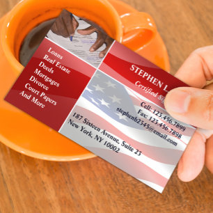 Notar Public Business Card Visitenkarte