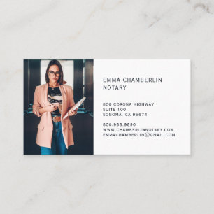 Notar Public Foto Visitenkarte