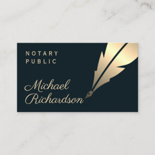 Notar Public Legal elegante Visitenkarte
