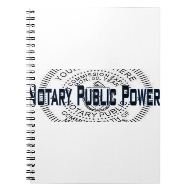Notar Public Power Notizblock (Vorderseite)