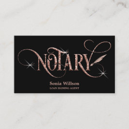Notar-Rose-Gold-Hypothekenschreiber Visitenkarte
