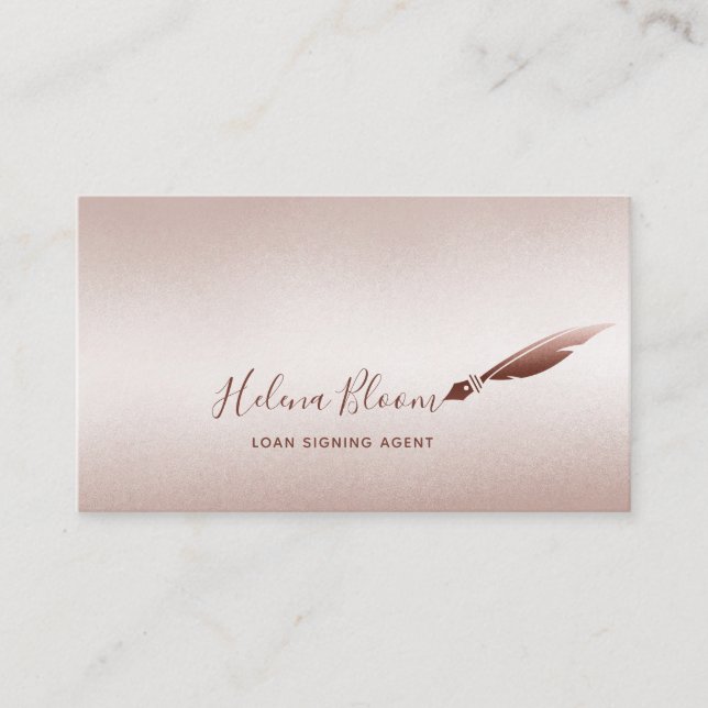 Notar-Signatur-Agent Wechselstifte Visitenkarte (Vorderseite)