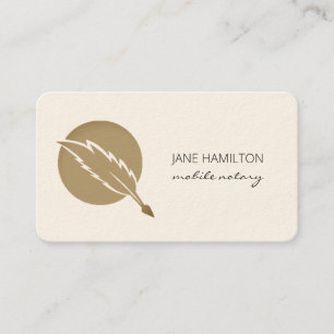 Notar Signing Agent Elegant Visitenkarte