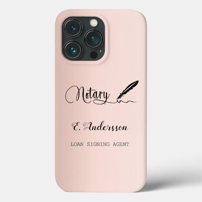 Notar Unterzeichnung Agent Rose Gold Schwarz Case-Mate iPhone Hülle (Rückseite)