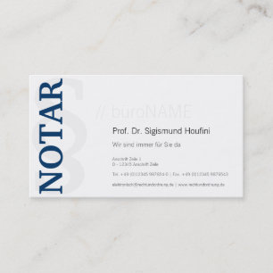 Notar-Visitenkarte Visitenkarte