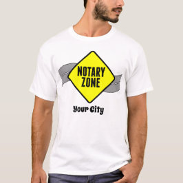 Notar Zone Gelbe Straße Zeichen kundenspezifische  T-Shirt
