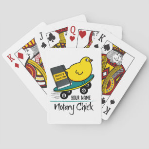 Notarchiv auf der Skateboard - Kundenname Spielkarten