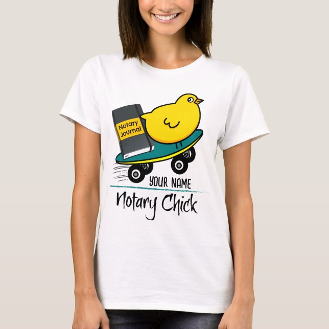 Notarchiv auf der Skateboard - Kundenname T-Shirt (Vorderseite)