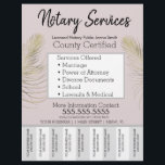 Notare Dienstleistungen Rosa Gold Business Abstric Flyer<br><div class="desc">Moderne Flyer für Notare im öffentlichen Dienst</div>