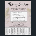 Notare Dienstleistungen Rosa Gold Business Abstric Flyer<br><div class="desc">Moderne Flyer für Notare im öffentlichen Dienst</div>