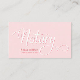 Notare elegante moderne, rot-rosa Typografie Visitenkarte